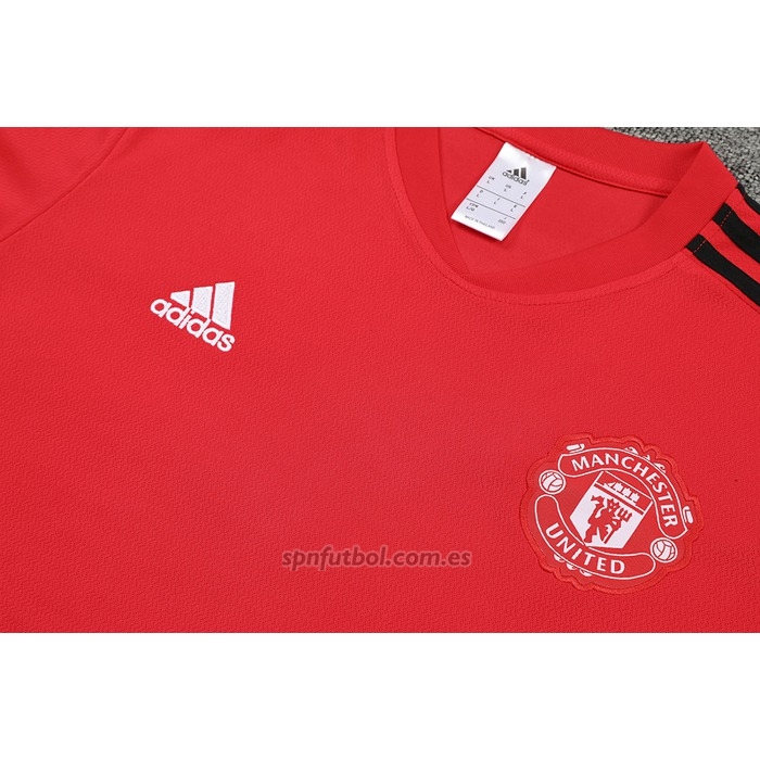 Chandal del Manchester United Manga Corta 2022-2023 Rojo - Pantalon Corto